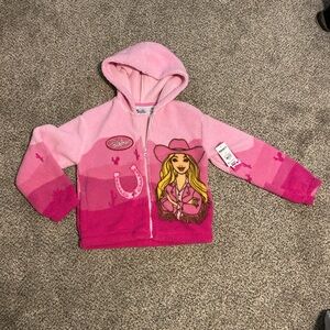 NWT Barbie Soft Pink Fleece Jacket